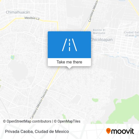 Privada Caoba map