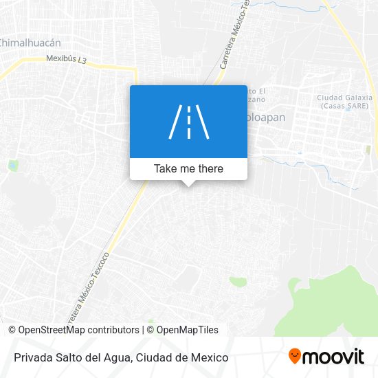 Privada Salto del Agua map