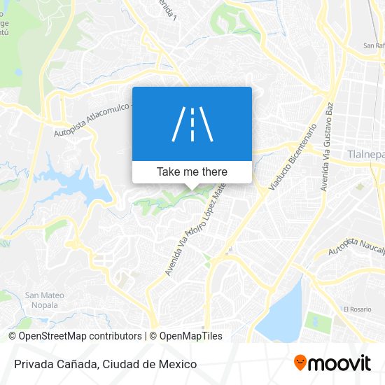 Privada Cañada map