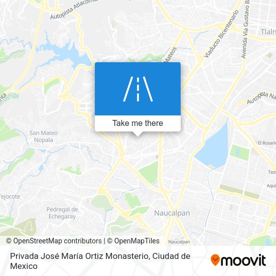 Mapa de Privada José María Ortiz Monasterio