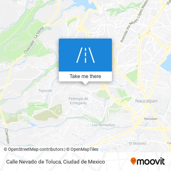 Calle Nevado de Toluca map