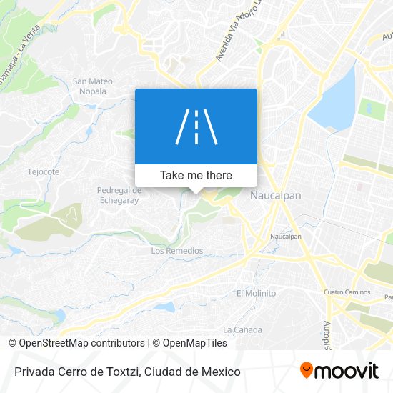 Privada Cerro de Toxtzi map