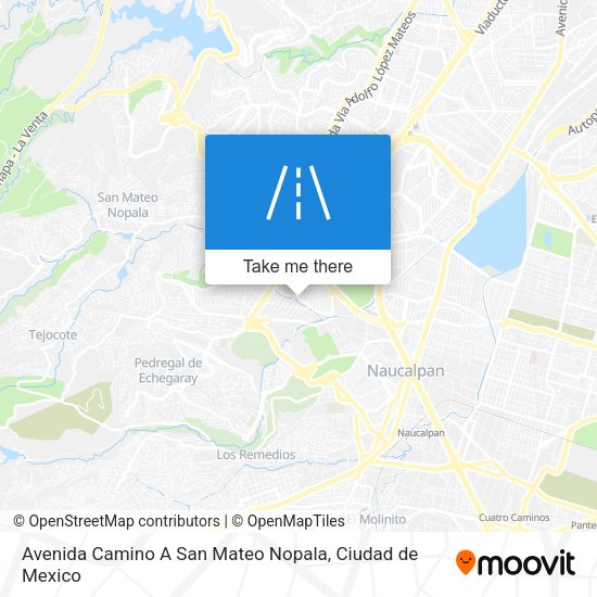 Avenida Camino A San Mateo Nopala map