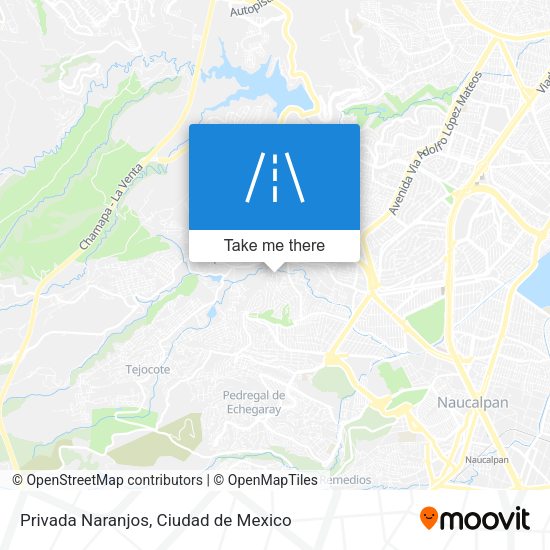 Privada Naranjos map