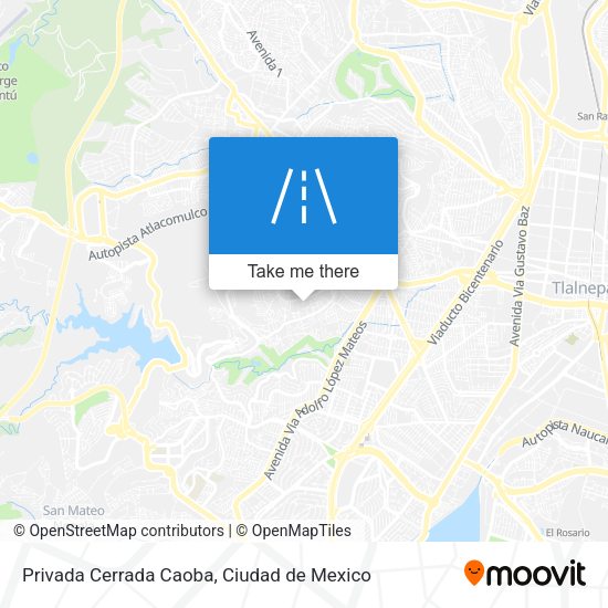 Privada Cerrada Caoba map