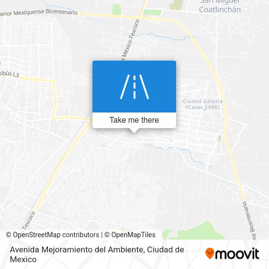 Mapa de Avenida Mejoramiento del Ambiente