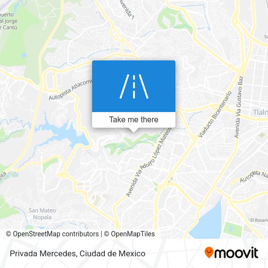 Privada Mercedes map