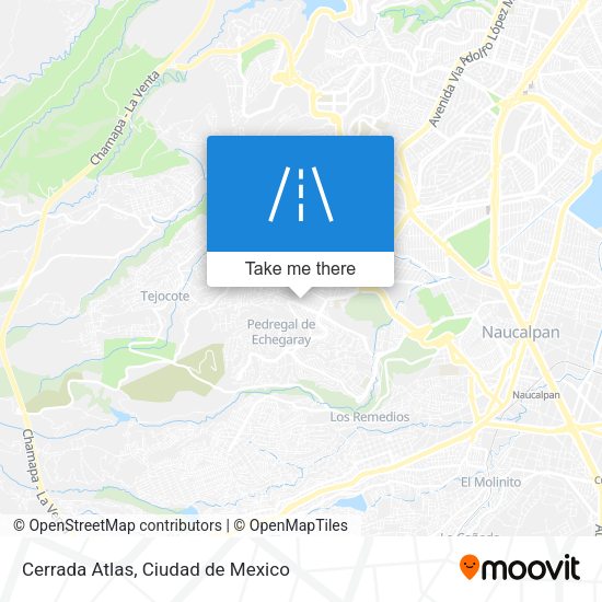 Cerrada Atlas map