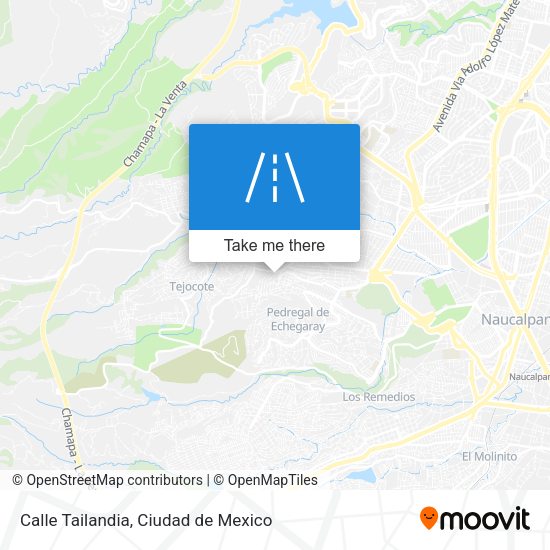 Calle Tailandia map