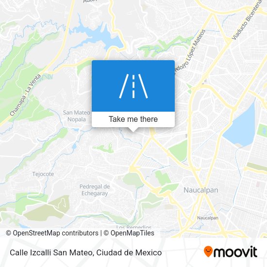 Mapa de Calle Izcalli San Mateo