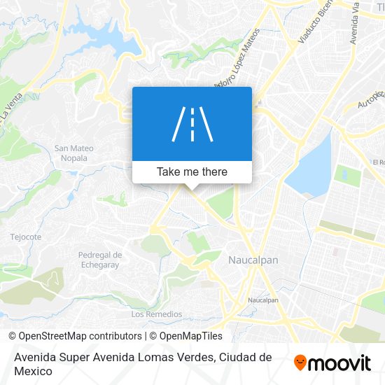 Avenida Super Avenida Lomas Verdes map