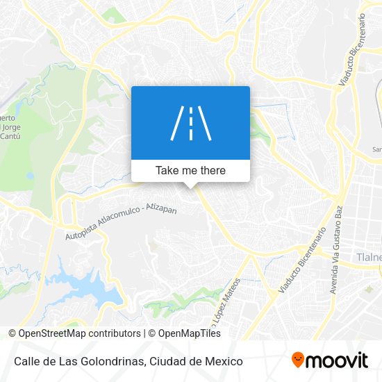 Calle de Las Golondrinas map