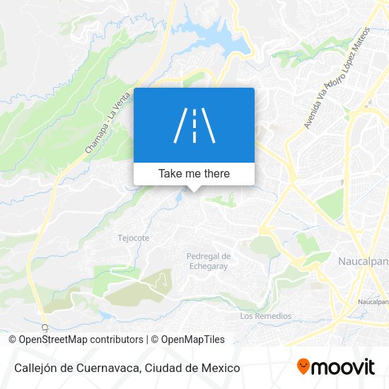 Mapa de Callejón de Cuernavaca