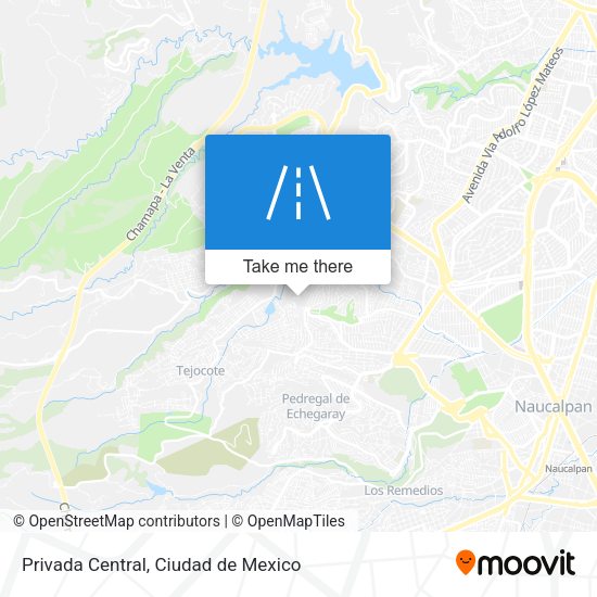 Privada Central map