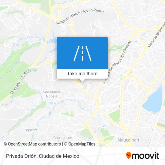 Privada Orión map
