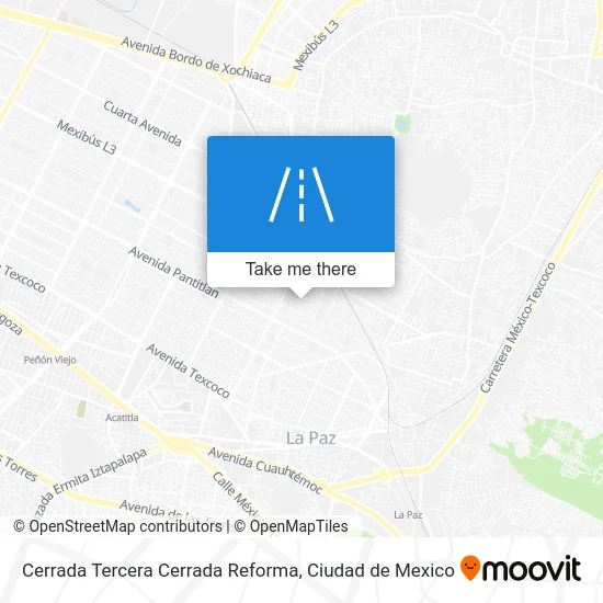 Cerrada Tercera Cerrada Reforma map