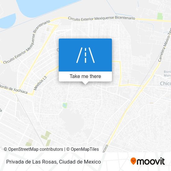 Privada de Las Rosas map