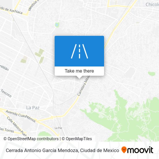 Cerrada Antonio García Mendoza map
