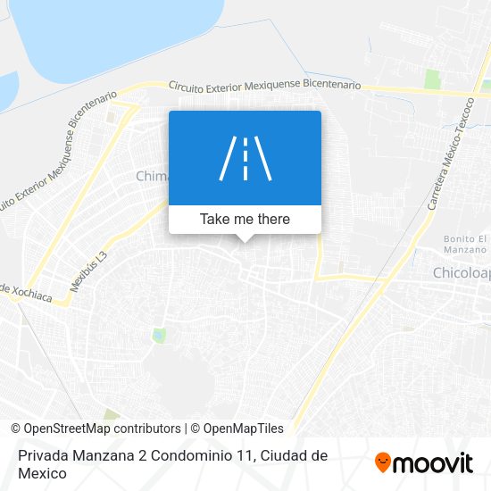Privada Manzana 2 Condominio 11 map