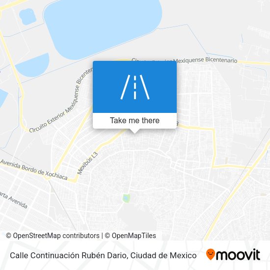 Calle Continuación Rubén Dario map