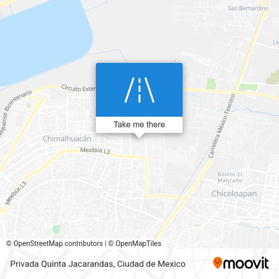 Privada Quinta Jacarandas map