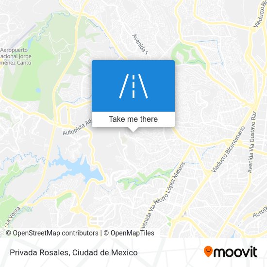 Privada Rosales map