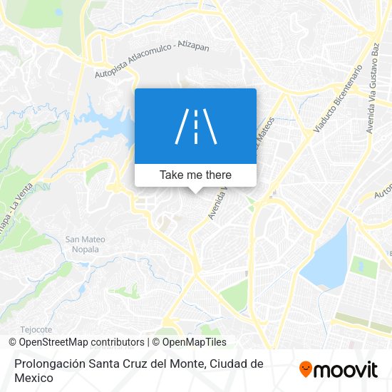 Prolongación Santa Cruz del Monte map
