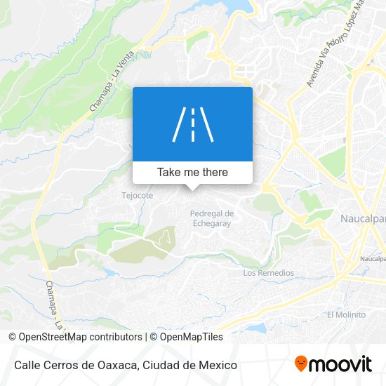 Calle Cerros de Oaxaca map