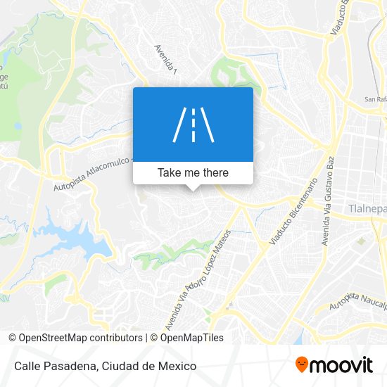 Mapa de Calle Pasadena
