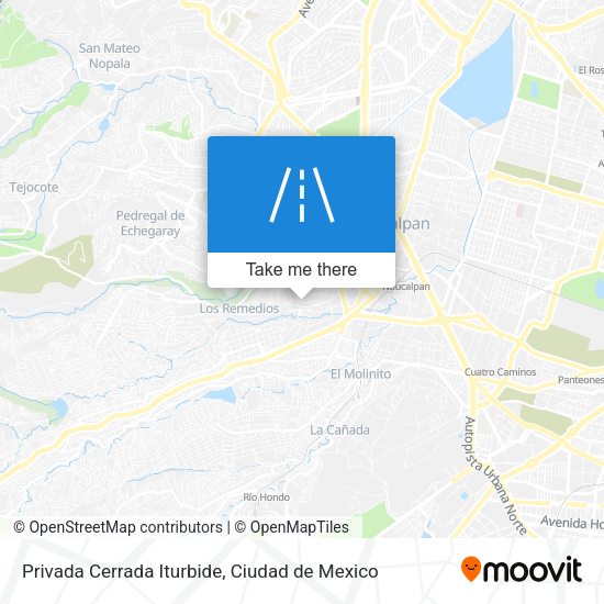 Mapa de Privada Cerrada Iturbide