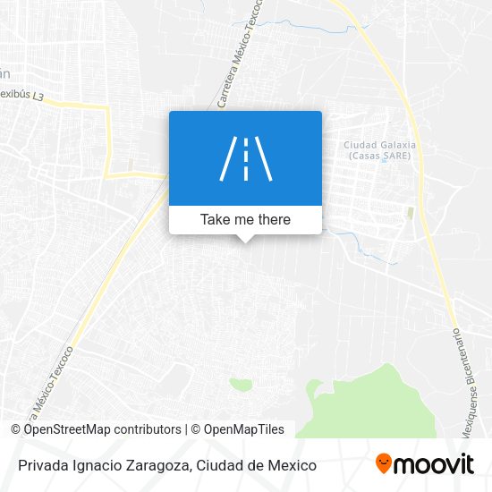 Mapa de Privada Ignacio Zaragoza