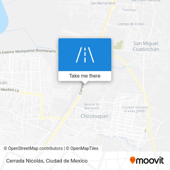 Mapa de Cerrada Nicolás