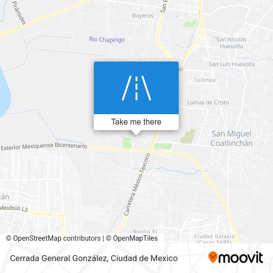 Cerrada General González map