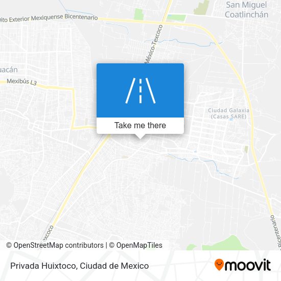 Mapa de Privada Huixtoco