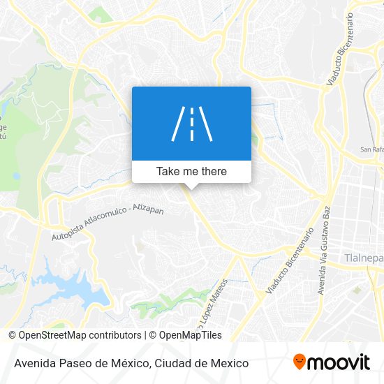 Avenida Paseo de México map