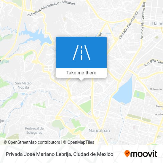 Mapa de Privada José Mariano Lebrija