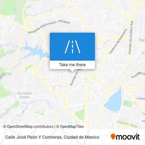 Mapa de Calle José Peón Y Contreras