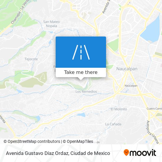 Mapa de Avenida Gustavo Díaz Ordaz