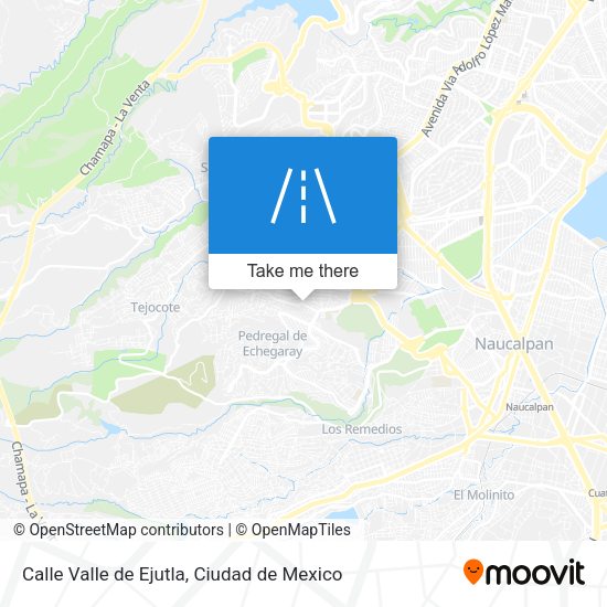 Mapa de Calle Valle de Ejutla