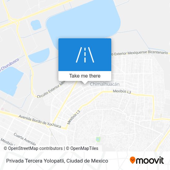 Mapa de Privada Tercera Yolopatli