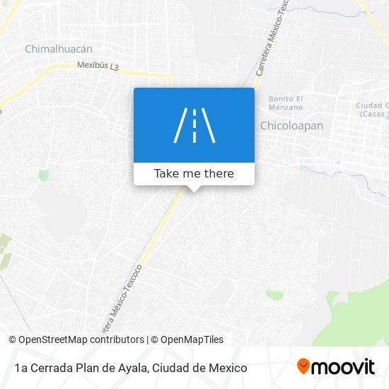 1a Cerrada Plan de Ayala map