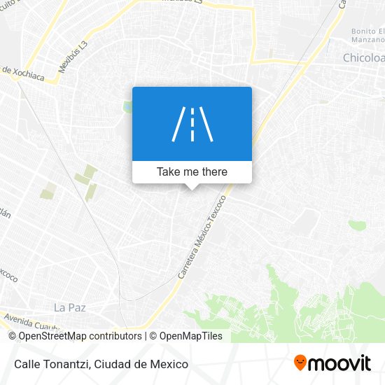 Calle Tonantzi map