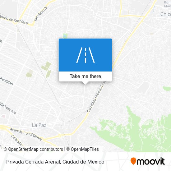 Privada Cerrada Arenal map