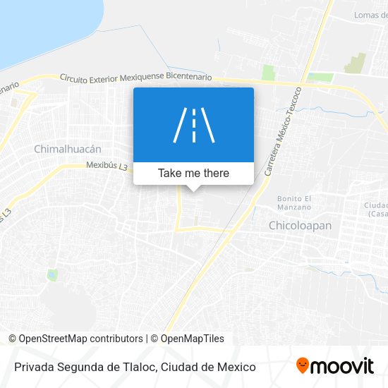 Privada Segunda de Tlaloc map
