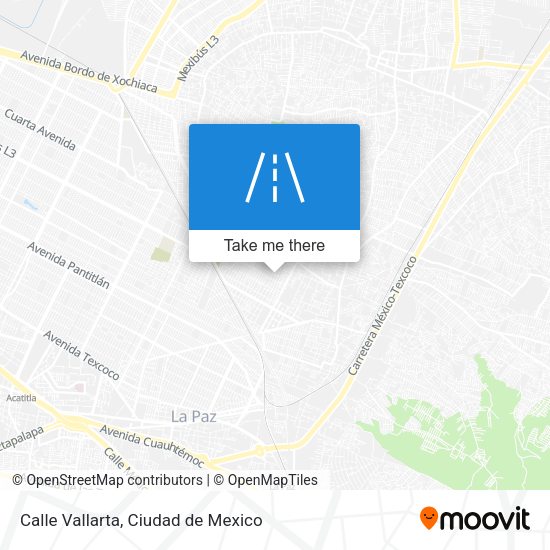 Mapa de Calle Vallarta