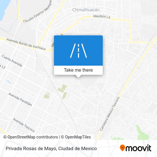 Mapa de Privada Rosas de Mayo
