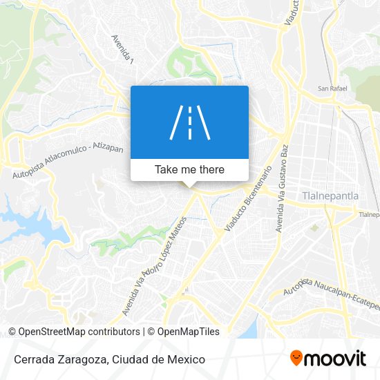 Cerrada Zaragoza map