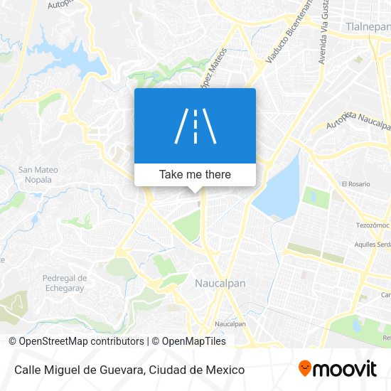 Mapa de Calle Miguel de Guevara