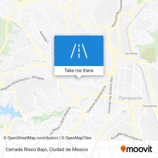 Mapa de Cerrada Risco Bajo