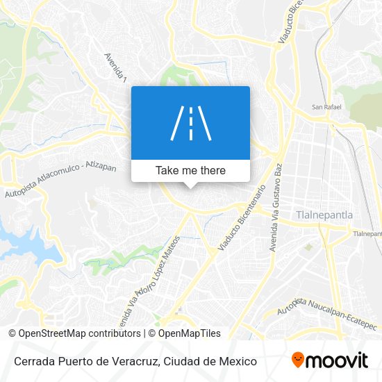 Mapa de Cerrada Puerto de Veracruz